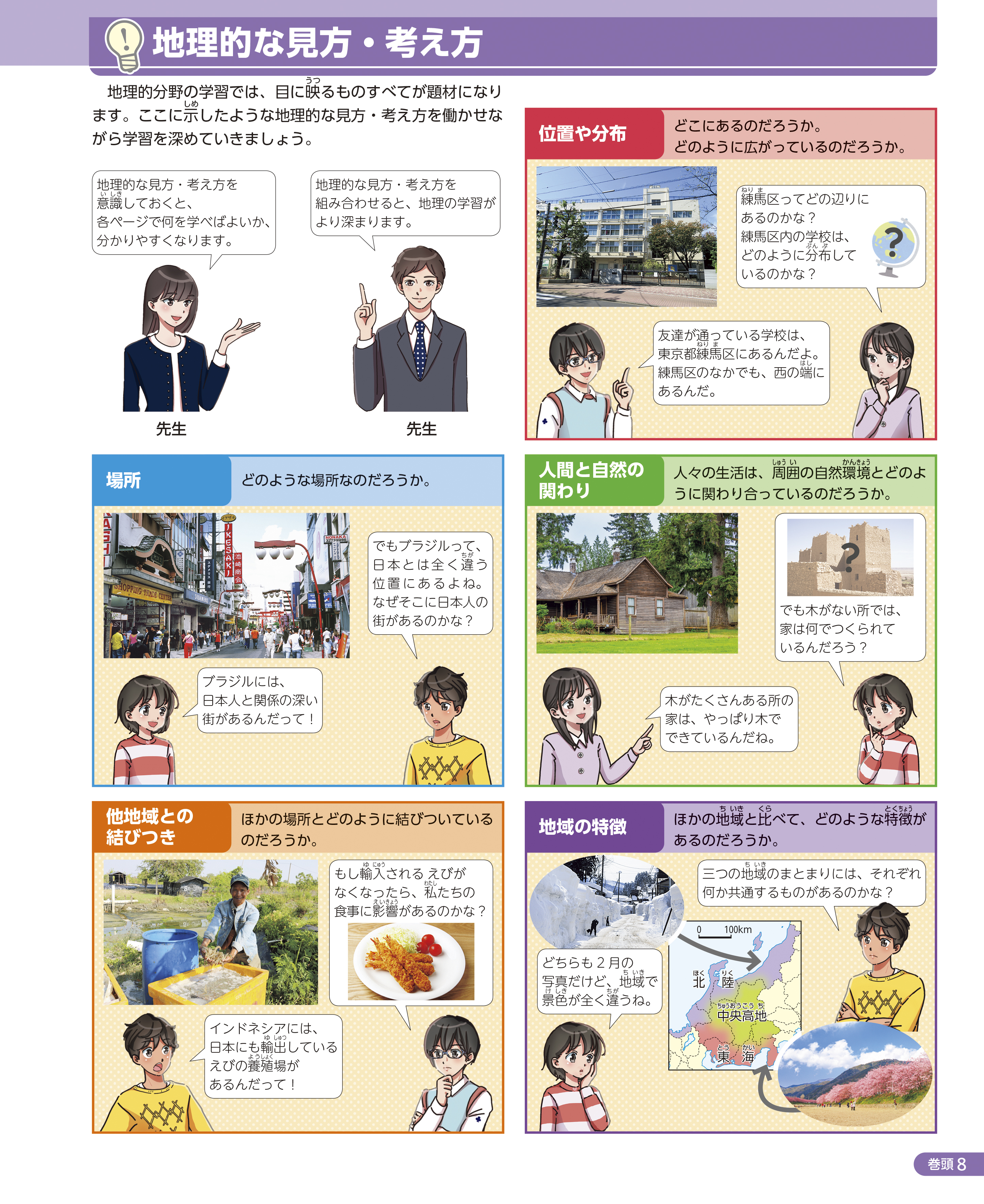 「地理的な見方・考え方」巻頭8