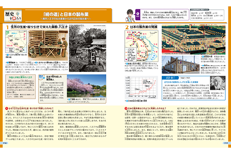 歴史を探ろう 「絹の道」と日本の製糸業 p.216-217