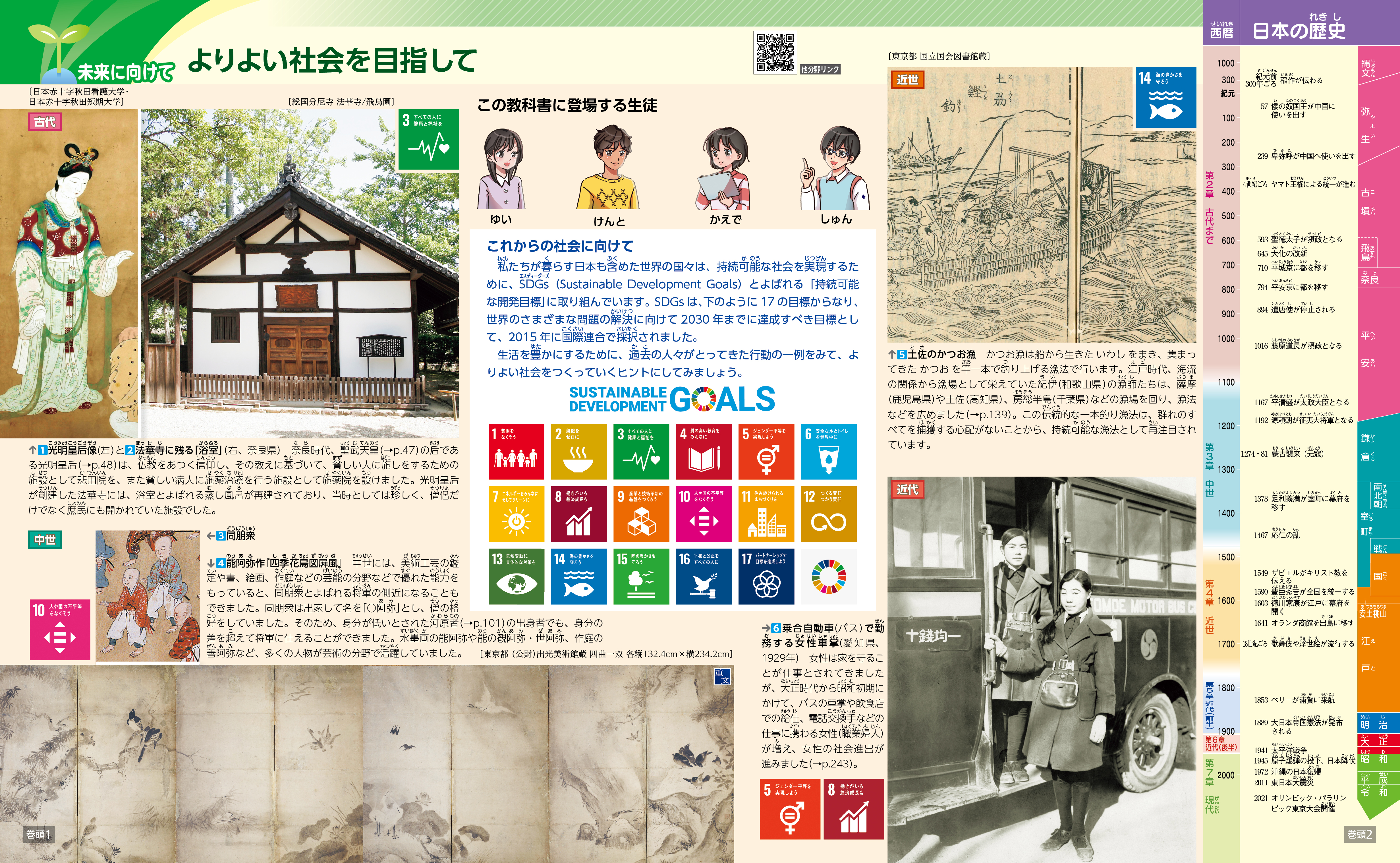 未来に向けて よりよい社会を目指して 巻頭1-2